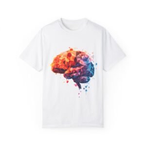 Colorful Brain Art Unisex T-Shirt - Creative Mind Inspired Tee